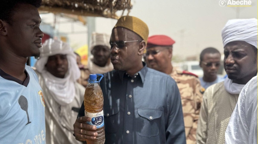 Tchad : à Abéché, le délégué général du gouvernement du Ouaddaï visite des stations-service Tchad : à Abéché, le délégué général du gouvernement du Ouaddaï visite des stations-service