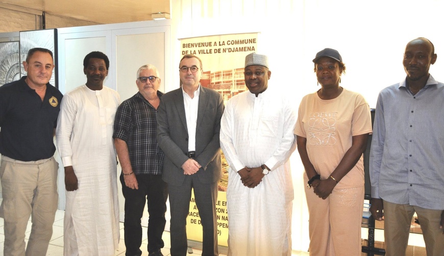 Tchad : Le Maire de N'Djamena reçoit l'Ambassadeur de France et le Directeur de l'AFD
