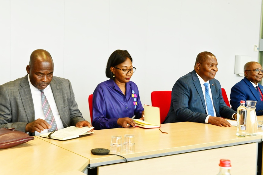 Belgique : visite officielle du président centrafricain au siège de la Commission européenne à Bruxelles