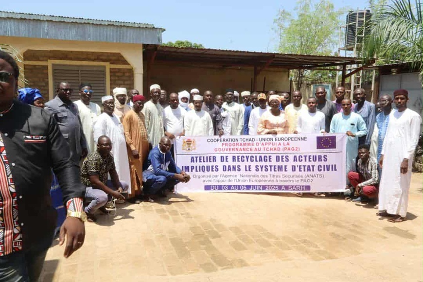 Tchad : modernisation de l’état civil, l’ANATS et le PAG2 renforcent les capacités des acteurs locaux du Moyen-Chari