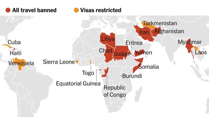 États-Unis : Donald Trump réimpose un "travel ban" visant 12 pays dont le Tchad