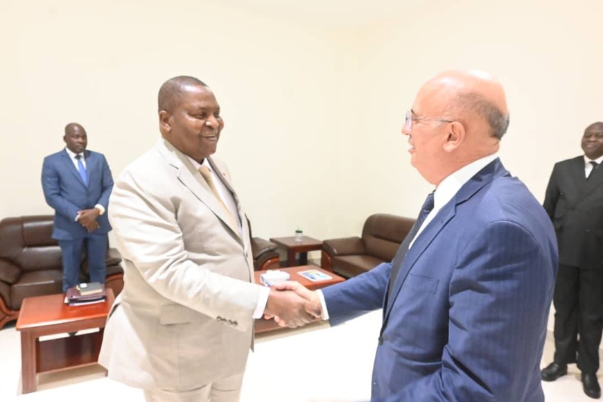 RCA : le président Touadéra reçoit l’ambassadeur d’Italie Filippo Scammacca Del Murgo