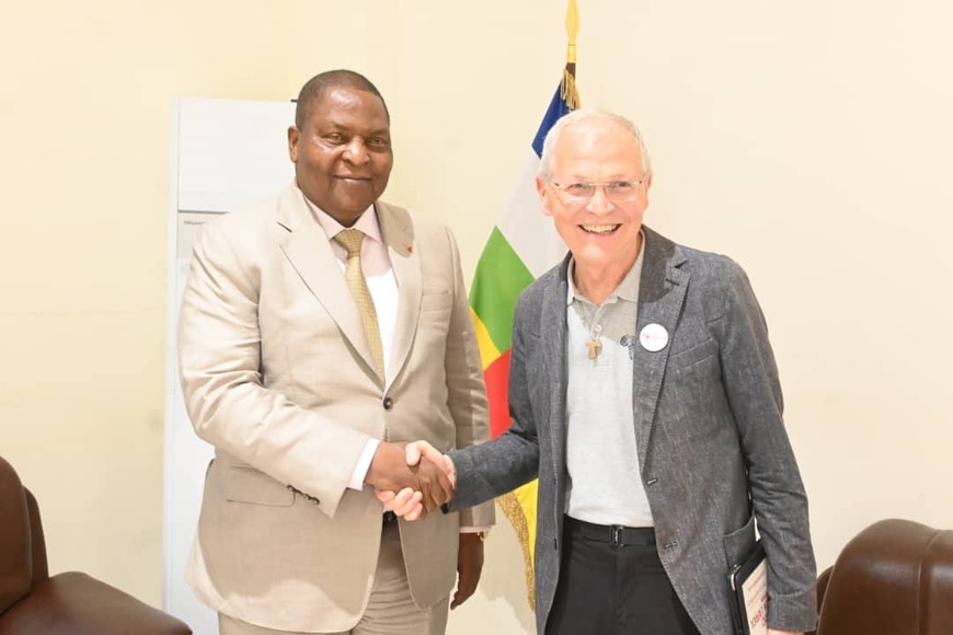 RCA : le président Touadéra reçoit l’ambassadeur d’Italie Filippo Scammacca Del Murgo