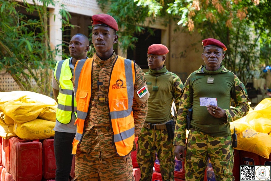 Burkina : le Bataillon de Protection Rapprochée de la Présidence soutient l’Initiative Faso Mêbo