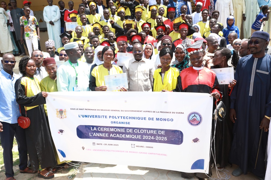 Tchad : Clôture de l'année académique 2024-2025 à l'Université Polytechnique de Mongo Tchad : Clôture de l'année académique 2024-2025 à l'Université Polytechnique de Mongo