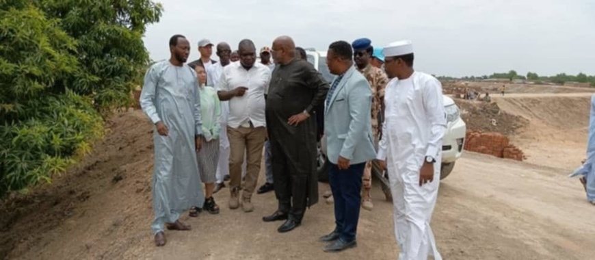 Tchad : le ministre de l'Aménagement accélère les travaux de la digue du 9ème arrondissement