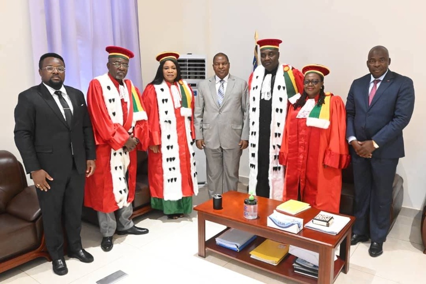 RCA : le président Touadera a accordé une audience aux membres de la Cour des Comptes de la CEMAC