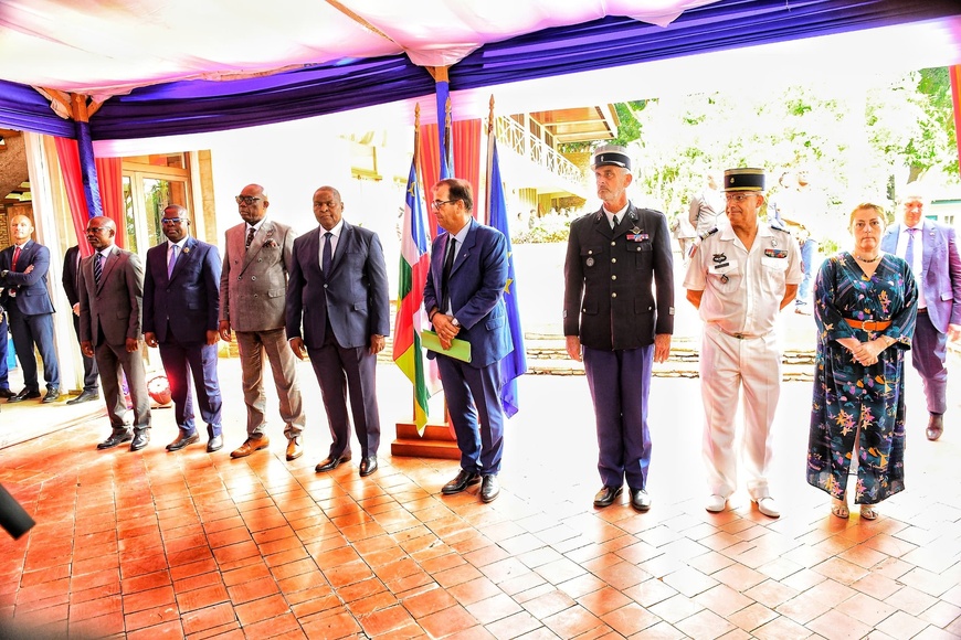 RCA : Le 14 juillet célébré par anticipation à Bangui, symbole d'une coopération franco-centrafricaine renforcée