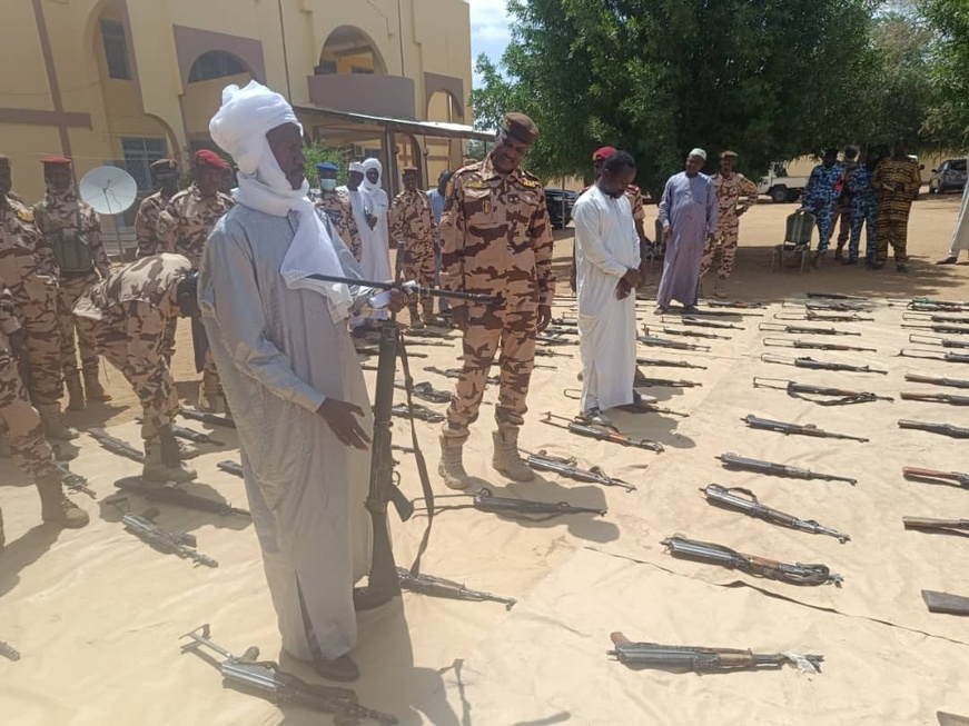 Tchad : La Commission mixte de désarmement présente les saisies dans le Batha Tchad : La Commission mixte de désarmement présente les saisies dans le Batha