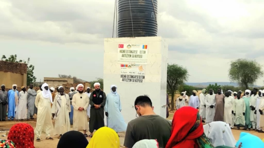 Tchad : au Ouaddaï, inauguration d'un forage d'eau au village Fodji par l'Association Ata-woune