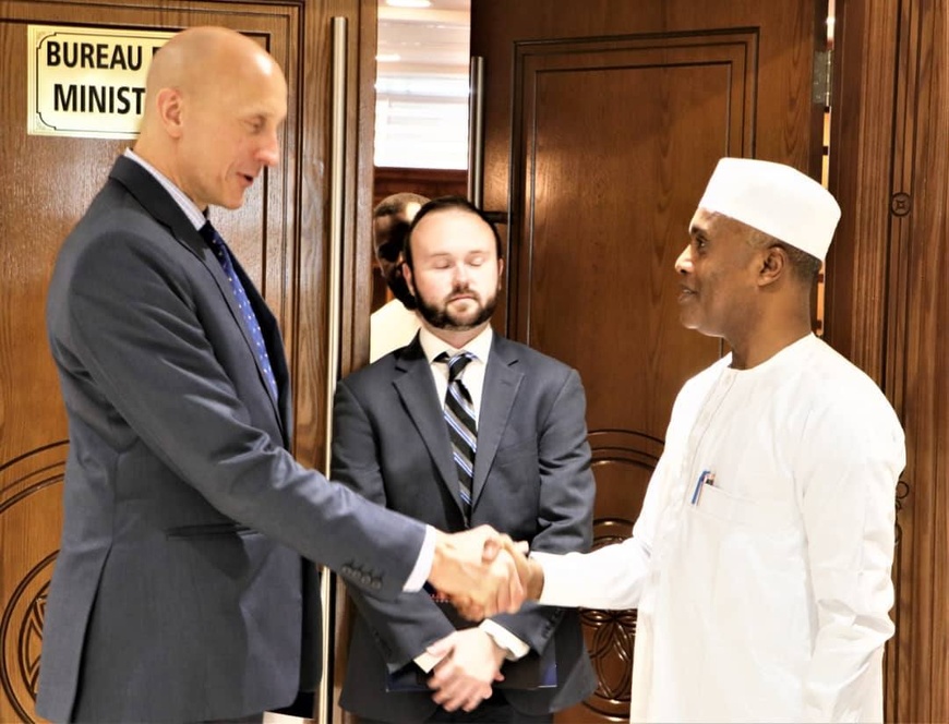 Tchad : le chef de la diplomatie a reçu le nouveau chargé d'affaires de l’ambassade des États-Unis Tchad : le chef de la diplomatie a reçu le nouveau chargé d'affaires de l’ambassade des États-Unis