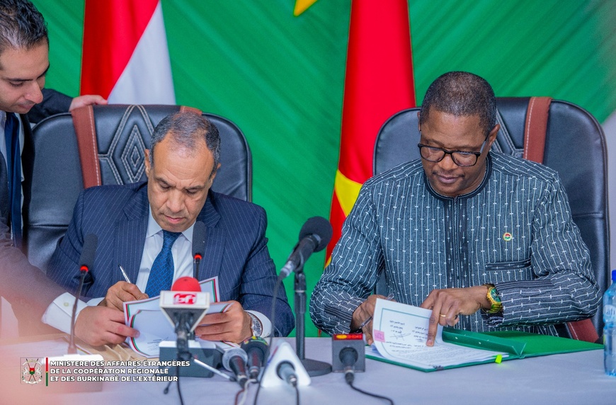 Burkina Faso-Egypte : un mémorandum d’entente signé pour consolider les relations de coopération