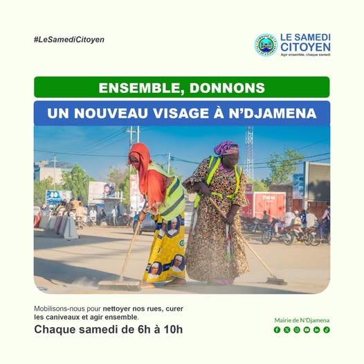 N'Djaména : La Mairie appelle à une mobilisation générale pour le nettoyage de la ville ce samedi