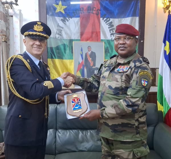 RCA : Visite de l’attaché de Défense Italien à l’État-Major des Armées à Bangui