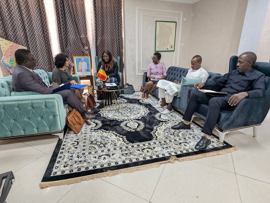 Tchad : La ministre de la Femme et de la Petite Enfance s'entretient avec la coordinatrice Genre de l'ONU