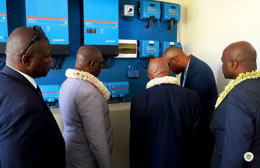 Union des Comores : inauguration de la chambre froide solaire de Niumachiwa Union des Comores : inauguration de la chambre froide solaire de Niumachiwa