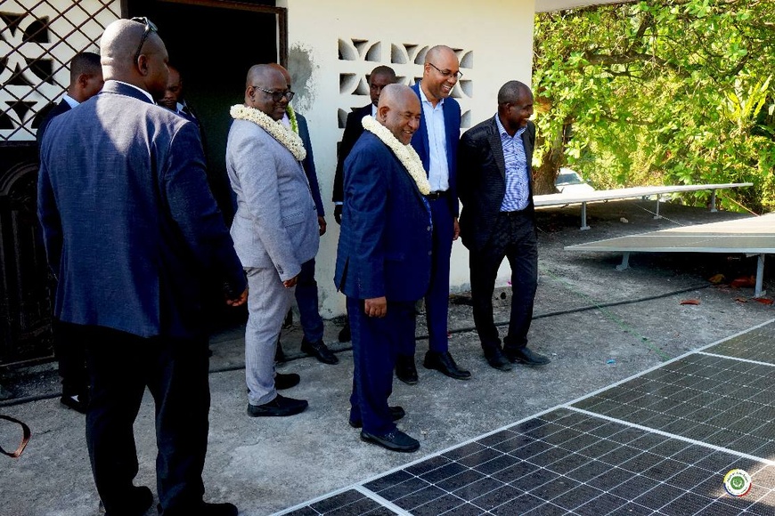 Union des Comores : inauguration de la chambre froide solaire de Niumachiwa Union des Comores : inauguration de la chambre froide solaire de Niumachiwa