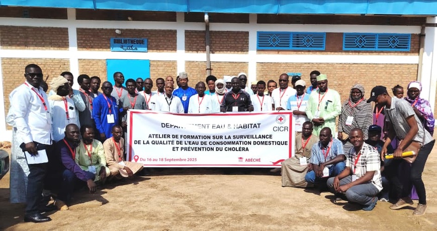 Tchad : à Abéché, le CICR forme sur la qualité de l'eau et la prévention du choléra Tchad : à Abéché, le CICR forme sur la qualité de l'eau et la prévention du choléra