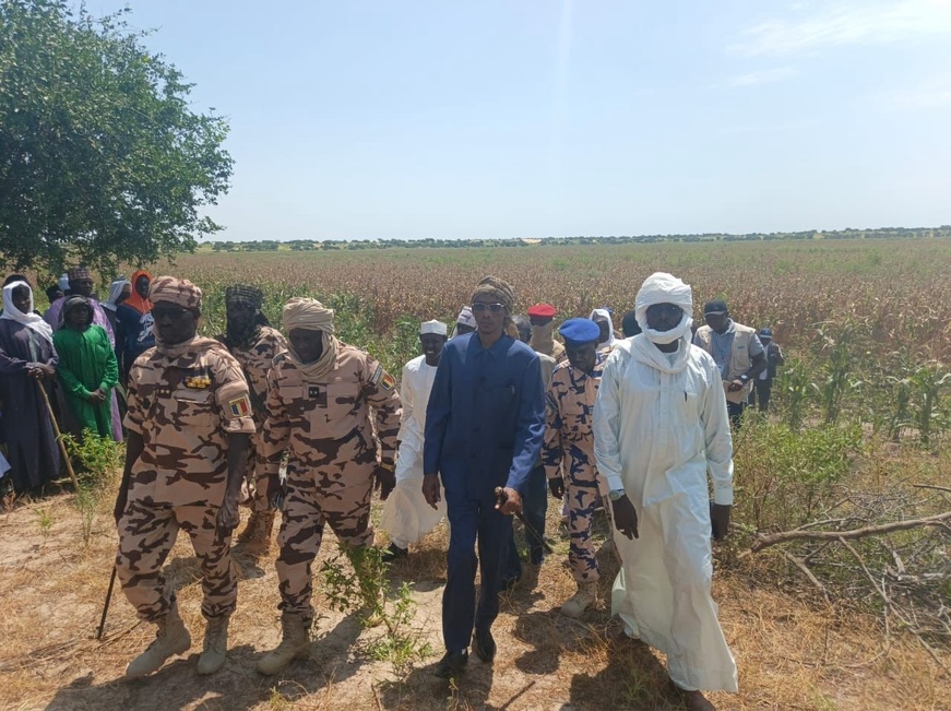 Tchad : Visite conjointe du délégué général de la province du Lac et du PAM sur les aménagements agricoles Tchad : Visite conjointe du délégué général de la province du Lac et du PAM sur les aménagements agricoles