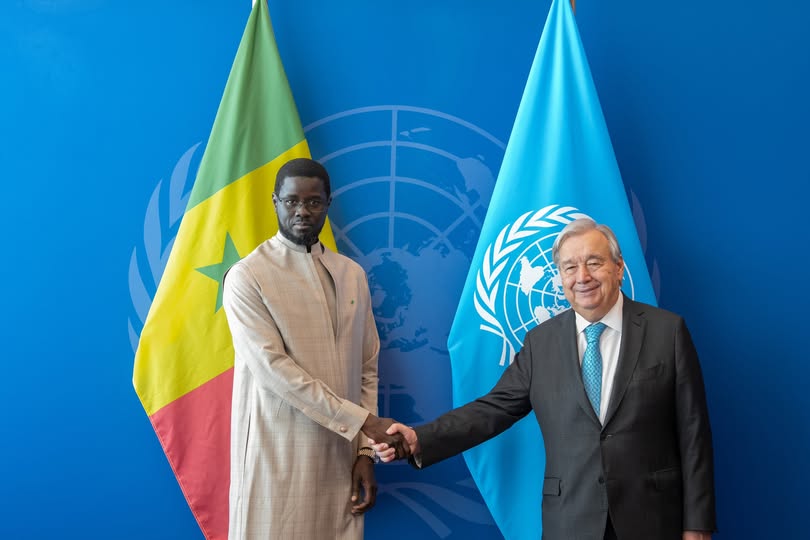 Sénégal : Le Président Faye s'entretient avec Antonio Guterres à l'AG de l'ONU
