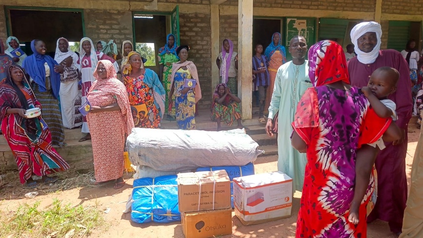 Tchad : Solidarité des cadres du MPS de Korbol envers les sinistrés des inondations de Nielim