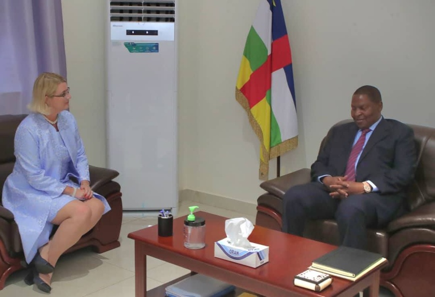 RCA : Le Président Touadéra reçoit la nouvelle équipe diplomatique des États-Unis