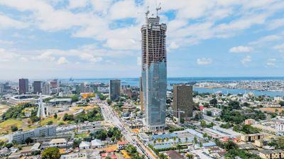 La future Tour F d'Abidjan, plus haute tour d'Afrique (©PFO Africa)