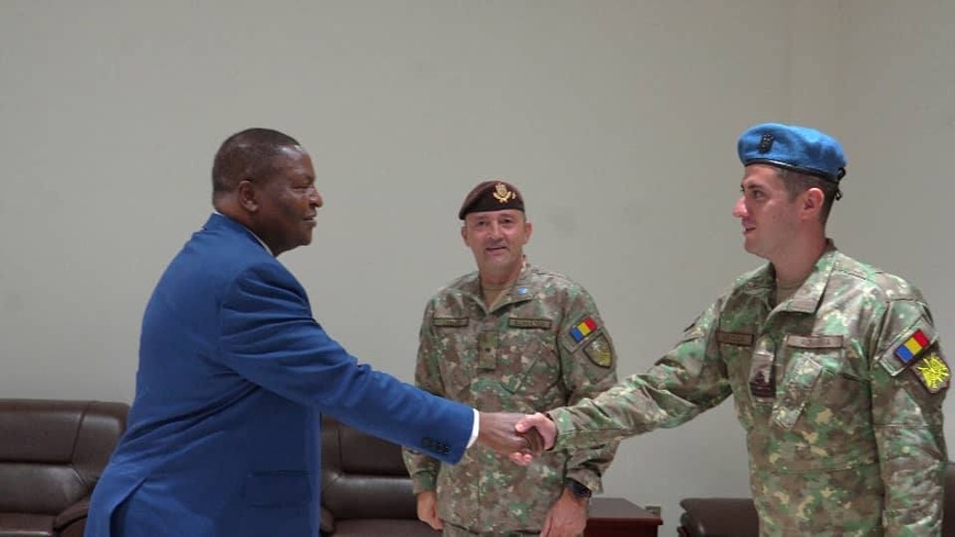 RCA : Présentation du nouveau commandant de l’EUTM-RCA au Président Touadéra