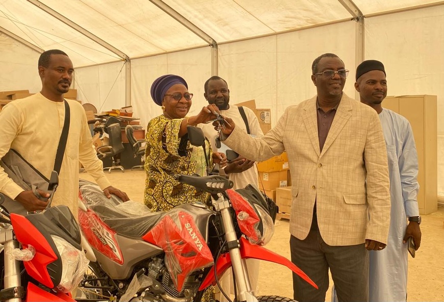 Tchad : Le Projet RENFORT remet neuf motos au ministère de la Santé pour la lutte contre la malnutrition