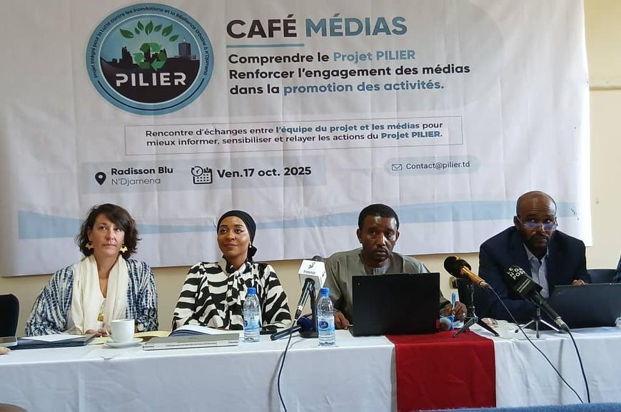 Tchad : Le Projet PILIER présente ses réalisations contre les inondations aux médias