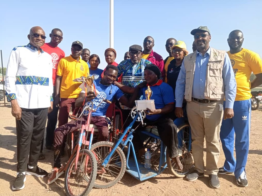 Tchad : Rotary Club sensibilise sur la dangerosité de la poliomyélite à travers une marche et une course Tchad : Rotary Club sensibilise sur la dangerosité de la poliomyélite à travers une marche et une course