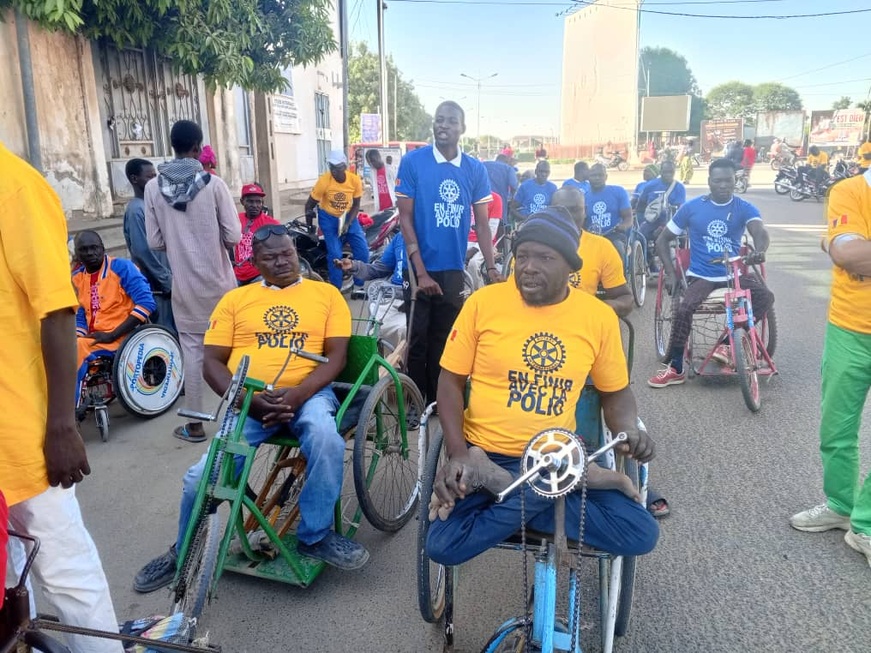Tchad : Rotary Club sensibilise sur la dangerosité de la poliomyélite à travers une marche et une course Tchad : Rotary Club sensibilise sur la dangerosité de la poliomyélite à travers une marche et une course