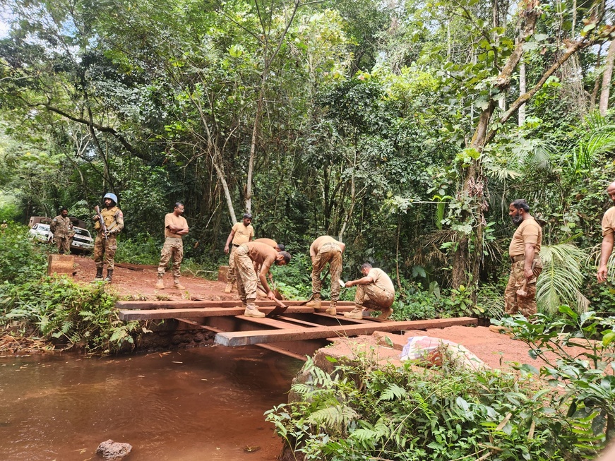 RCA : La MINUSCA restaure trois ponts stratégiques à Bangassou pour relancer la connectivité