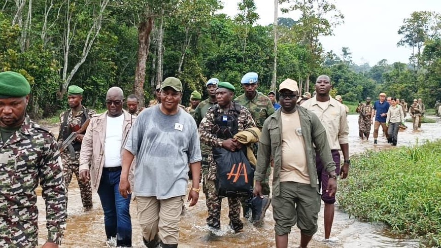 RCA / BAYANGA : Le Président de la République visite le Parc National de Dzanga Sangha