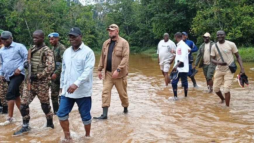 RCA / BAYANGA : Le Président de la République visite le Parc National de Dzanga Sangha