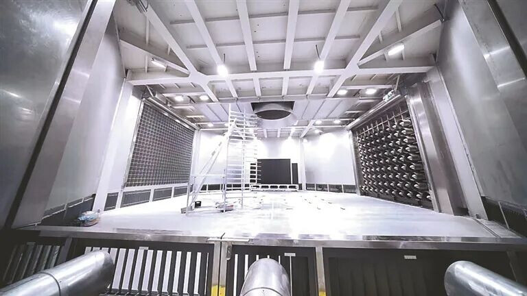 Photo shows the world's first low-altitude wind tunnel facility in Longhua district of Shenzhen, south China's Guangdong province. (Photo from the website of the government of Longhua district, Shenzhen, south China's Guangdong province)