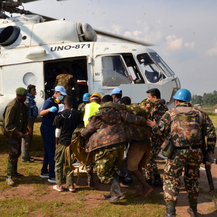 RDC - Ituri : La MONUSCO évacue 10 militaires congolais blessés lors de combats RDC - Ituri : La MONUSCO évacue 10 militaires congolais blessés lors de combats
