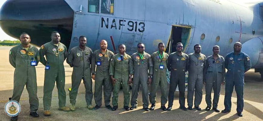 Nigerian Air Force : Le C-130 en route pour sa maintenance après une escale au Burkina