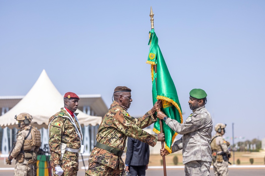 AES : L'Étendard de la Force Unifiée levé, symbole d'une défense souveraine