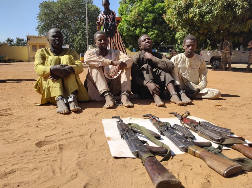 Tchad : coup de filet dans le Salamat, quatre présumés malfrats présentés à la presse Tchad : coup de filet dans le Salamat, quatre présumés malfrats présentés à la presse