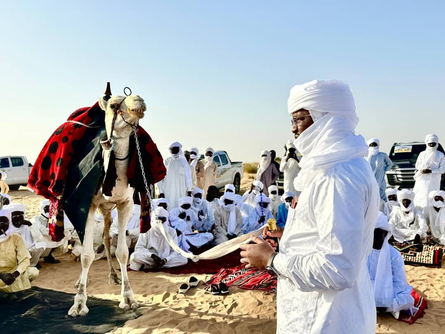 Tchad : le clan Ourda (Donza) offre 100 têtes de dromadaires au Maréchal Mahamat Idriss Deby Itno Tchad : le clan Ourda (Donza) offre 100 têtes de dromadaires au Maréchal Mahamat Idriss Deby Itno