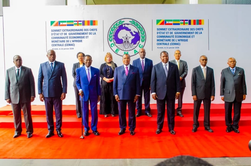 Les chefs d'Etat et de gouvernement de la CEMAC présents à Brazzaville