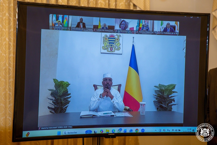 CEEAC : Le président Tchadien a participé en visioconférence au 9ème Sommet extraordinaire CEEAC : Le président Tchadien a participé en visioconférence au 9ème Sommet extraordinaire
