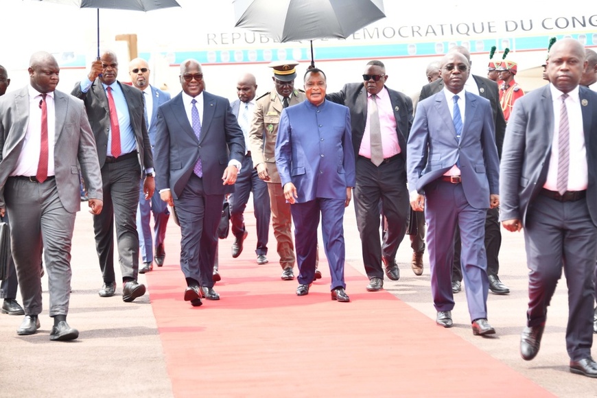 Arrivée du président Felix Tshisekedi à Oyo Arrivée du président Felix Tshisekedi à Oyo