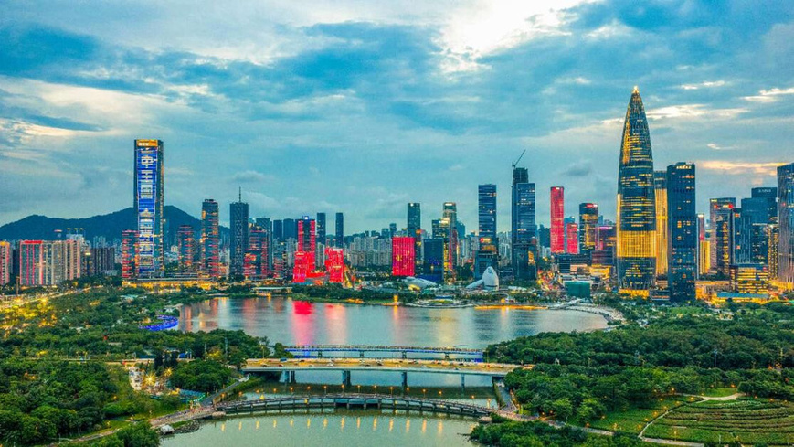 Photo shows a cityscape of Shenzhen, south China's Guangdong province. (Photo/Leng Wen) Photo shows a cityscape of Shenzhen, south China's Guangdong province. (Photo/Leng Wen)