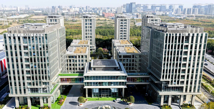 Photo shows the Shanghai 6G AI-Valley Future Industry Park. (Photo provided by the Shanghai Academy of Sci-tech and Economy)