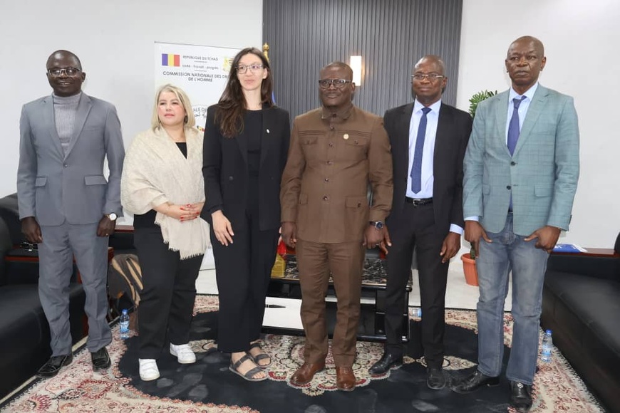 Tchad : le président de la CNDH reçoit Samia Chouchane du bureau régional de l’ONUDC Tchad : le président de la CNDH reçoit Samia Chouchane du bureau régional de l’ONUDC