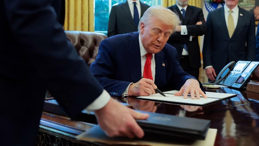 Le président Donald Trump a affirmé à plusieurs reprises que d'autres pays « profitaient » des États-Unis depuis des années, malgré des taux de croissance américains qui ont fait l'envie du monde développé. Photo : Anna Moneymaker/Getty Images Le président Donald Trump a affirmé à plusieurs reprises que d'autres pays « profitaient » des États-Unis depuis des années, malgré des taux de croissance américains qui ont fait l'envie du monde développé. Photo : Anna Moneymaker/Getty Images