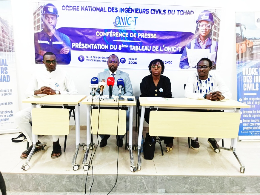 Tchad : l’ONIC-T publie son tableau de l’Ordre 2026 pour assainir le secteur de l’ingénierie civile Tchad : l’ONIC-T publie son tableau de l’Ordre 2026 pour assainir le secteur de l’ingénierie civile