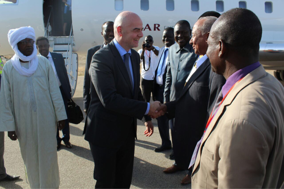 Tchad : La visite en images du patron de la FIFA